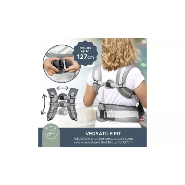 Dreambaby Elevate 5az1 ben babahordozó - szürke