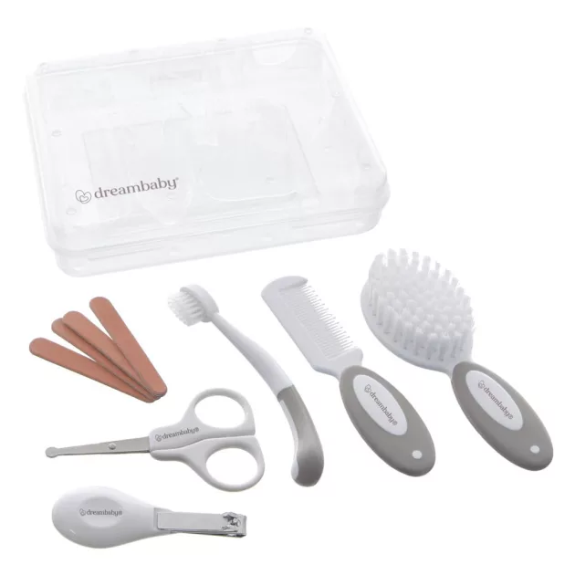 Dreambaby Essentials 10 darabos ápolási készlet - szürke