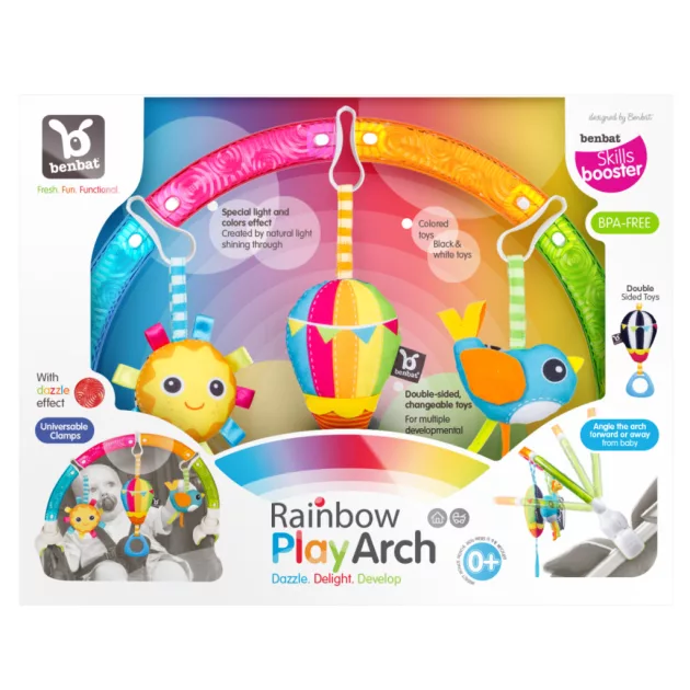 Benbat Dazzle játékhíd babakocsira - rainbow