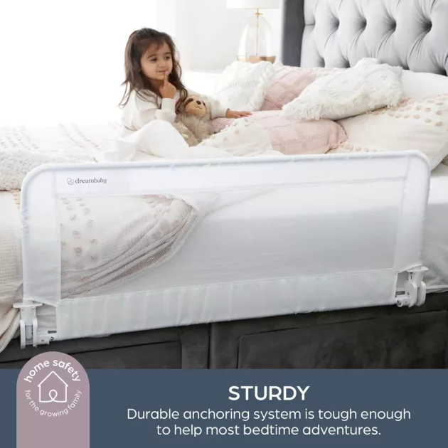 Dreambaby Milan Deluxe leesésgátló 110x45,5 cm - fehér