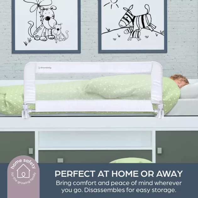 Dreambaby Milan Deluxe leesésgátló 110x45,5 cm - fehér