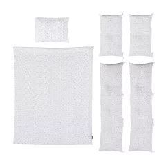   Chipolino 9 részes ágynemű garnitúra paplanhuzattal 60/120 - Grey stars