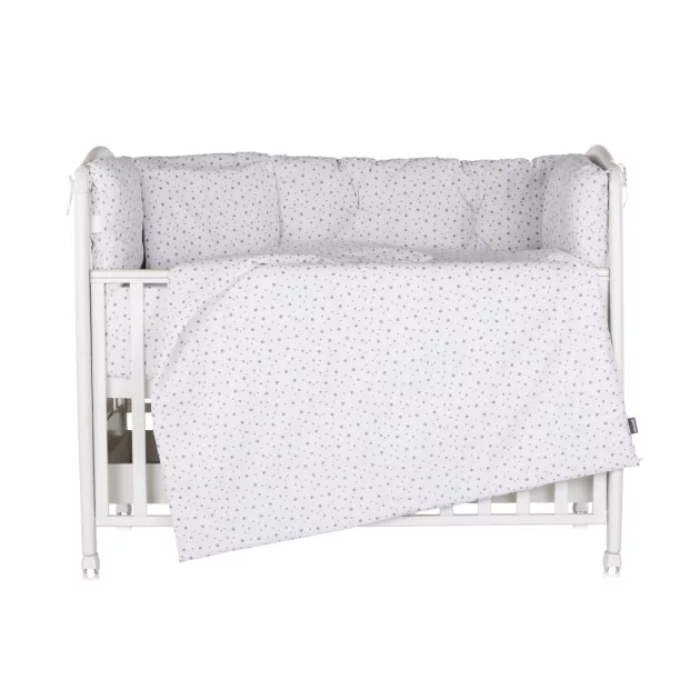 Chipolino 9 részes ágynemű garnitúra paplanhuzattal 60/120 - Grey stars