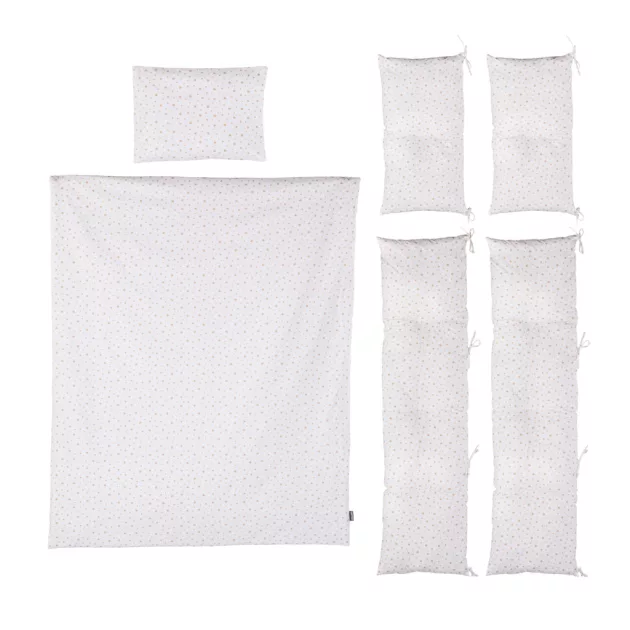 Chipolino 9 részes ágynemű garnitúra paplanhuzattal 70/140 - Beige stars
