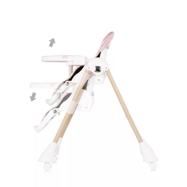 Chipolino Candy Shop multifunkciós etetőszék - Powder pink