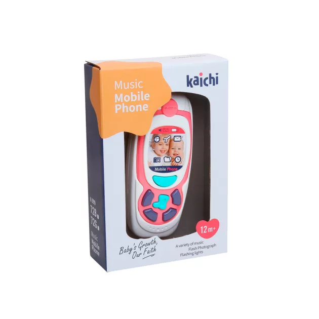 Chipolino Gyerekjáték mobiltelefon zenével és fénnyel - pink