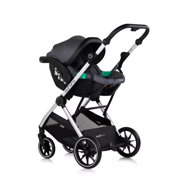 Chipolino Aurora 3az1-ben multifunkciós babakocsi - Charcoal