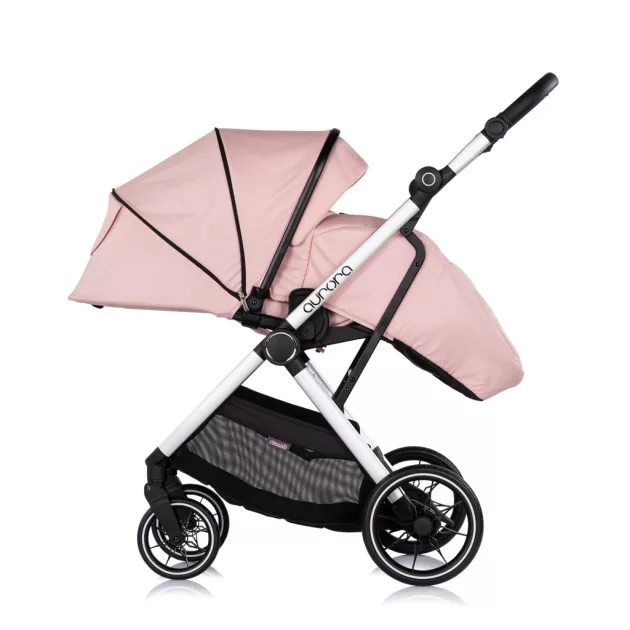 Chipolino Aurora 3az1-ben multifunkciós babakocsi - Powder pink