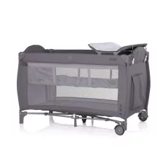 Chipolino Bella multifunkciós utazóágy - Charcoal