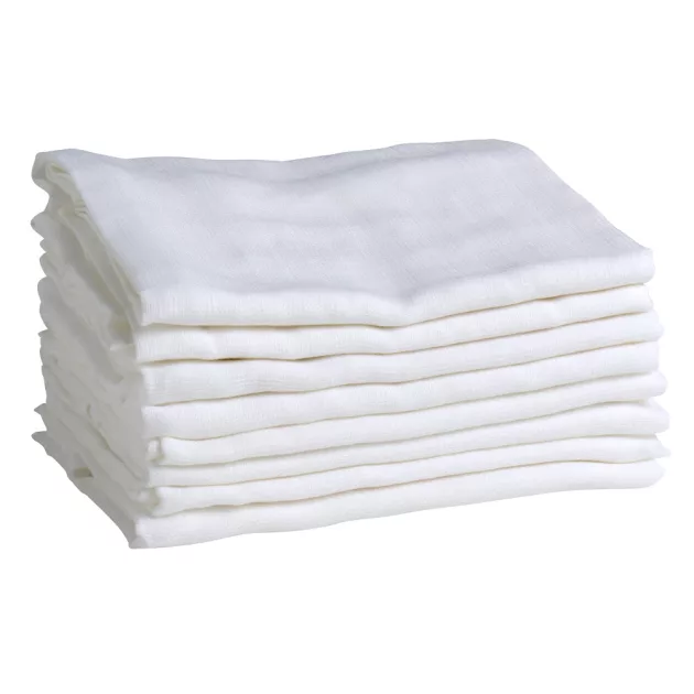 Mininor biopamut textilpelenka 70x70 cm 8 db - fehér
