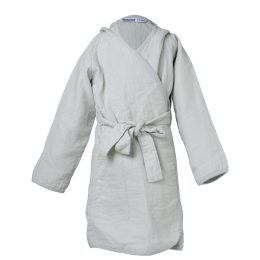 Mininor biopamut fürdőköpeny 12-24 hó - szürke