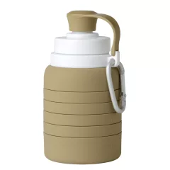 Mininor összecsukható szilikon kulacs 200/500ml - homok