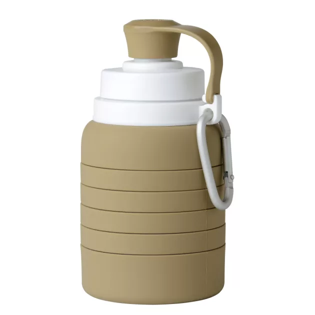 Mininor összecsukható szilikon kulacs 200/500ml - homok