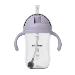 Mininor szívószálas itatópohár 330 ml - orgona