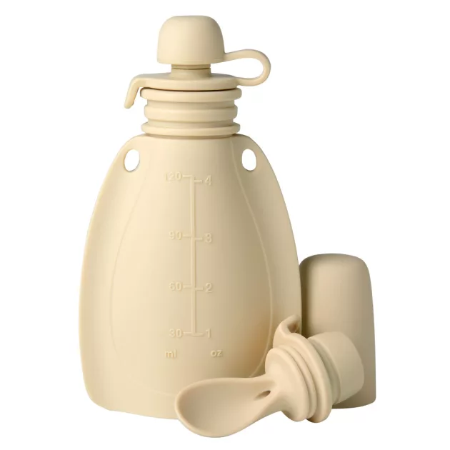 Mininor smoothie tartó kanállal 120 ml - bézs