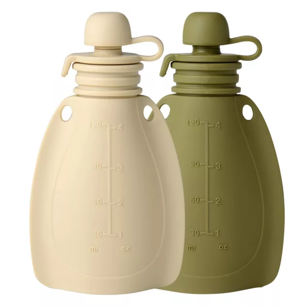 Mininor smoothie tartó 120 ml 2 db - bézs/moha