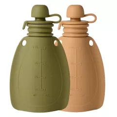 Mininor smoothie tartó 120 ml 2 db - moha/barna