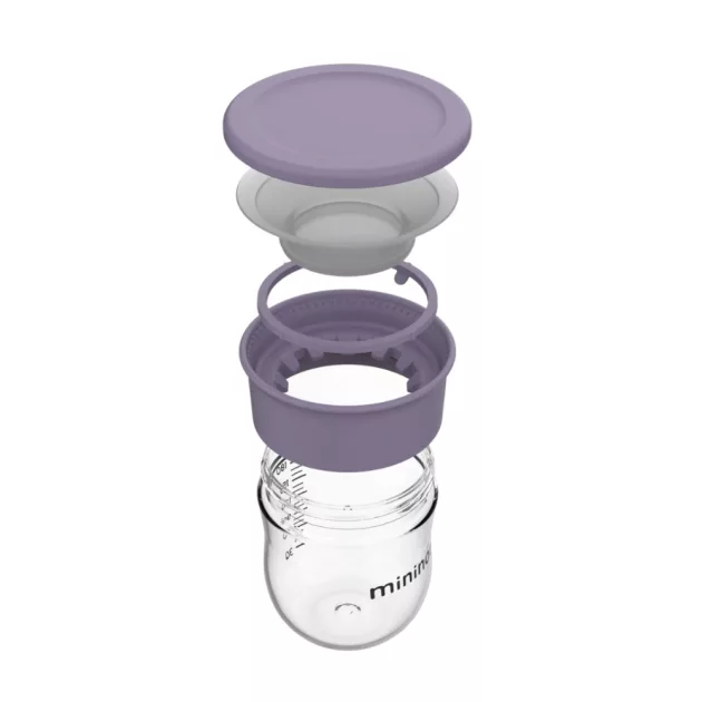 Mininor 360° tanuló pohár 220 ml - lila