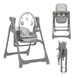 Lorelli Nomino 2 az 1-ben etetőszék és babahinta - Grey
