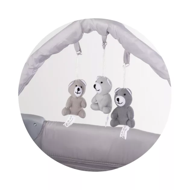 Chipolino Luna multifunkciós utazóágy - platinum