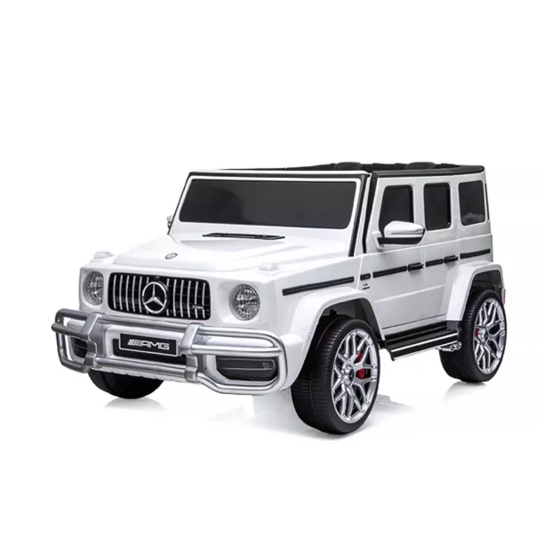 Chipolino Mercedes AMG G63 elektromos autó 2 üléssel - white leather