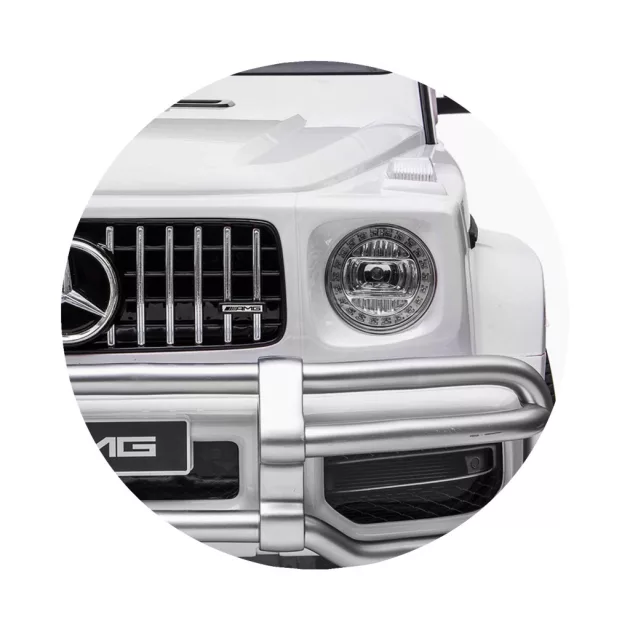 Chipolino Mercedes AMG G63 elektromos autó 2 üléssel - white leather