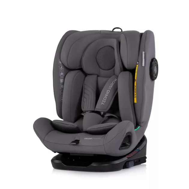 Chipolino Techno iGrow autósülés Isofix 40-150cm - charcoal