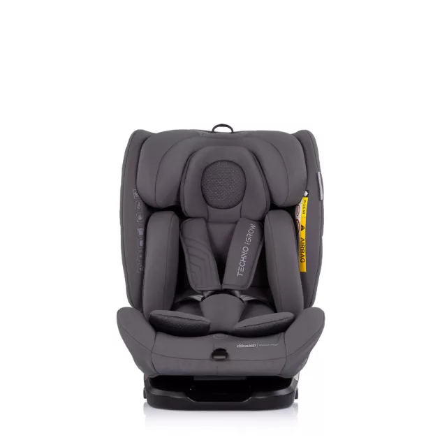 Chipolino Techno iGrow autósülés Isofix 40-150cm - charcoal