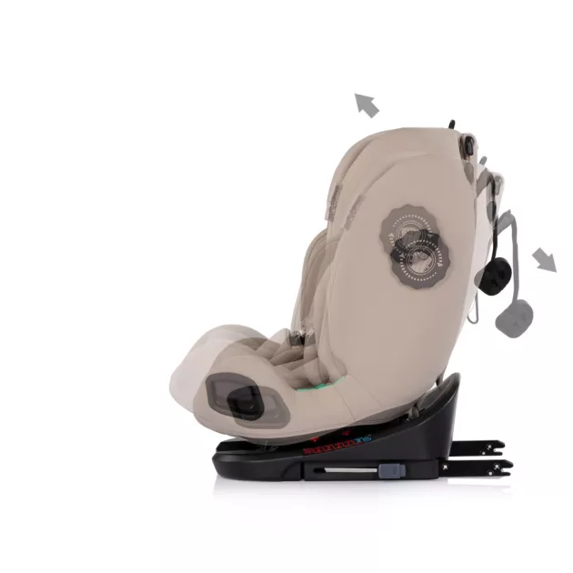 Chipolino Techno iGrow autósülés Isofix 40-150cm - latte