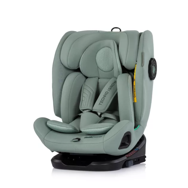 Chipolino Techno iGrow autósülés Isofix 40-150cm - matcha