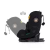 Chipolino Techno iGrow autósülés Isofix 40-150cm - noir