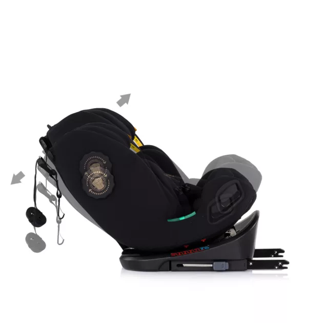 Chipolino Techno iGrow autósülés Isofix 40-150cm - noir