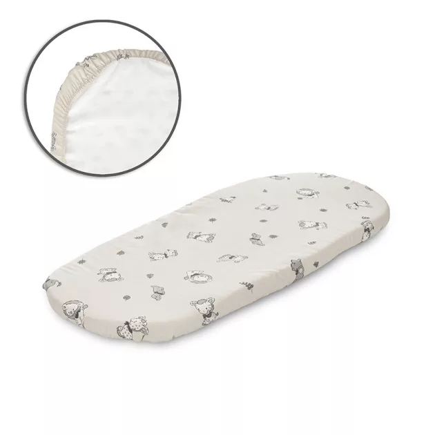 Lorelli gumis lepedő 90x50 cm mózeskosárba - Beige
