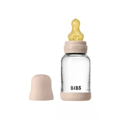   BIBS Cumisüvegszett 120ml natúr kaucsuk cumifejjel - Púderrózsaszín
