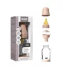 BIBS Cumisüvegszett 120ml natúr kaucsuk cumifejjel - Púderrózsaszín