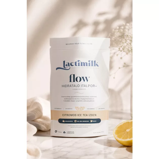 Lactimilk FLOW Hidratáló italpor+ - Citromos Ice tea ízű