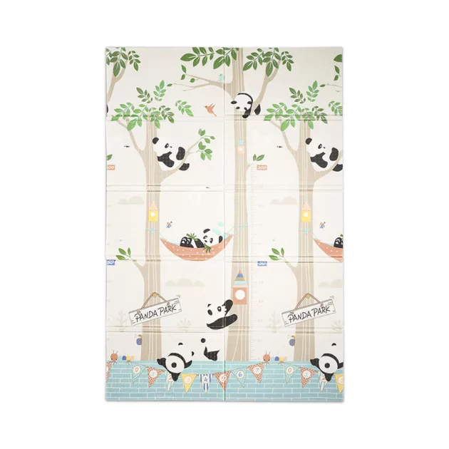 Lorelli Összehajtható 2 oldalas thermo játszószőnyeg 120x180cm - Panda Park