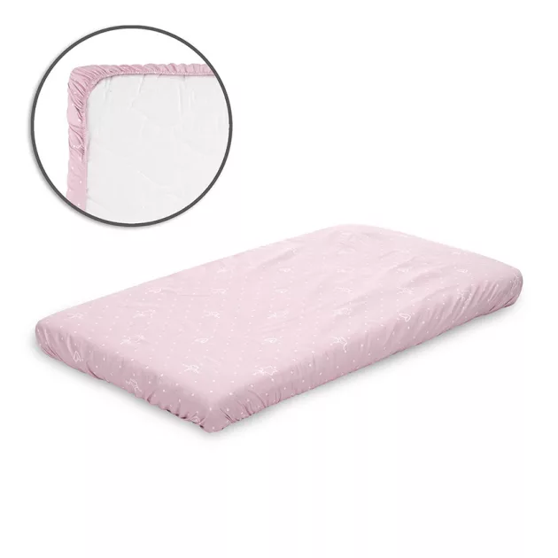 Lorelli gumis lepedő 98x65 cm babaöbölbe - Little Bear Pink