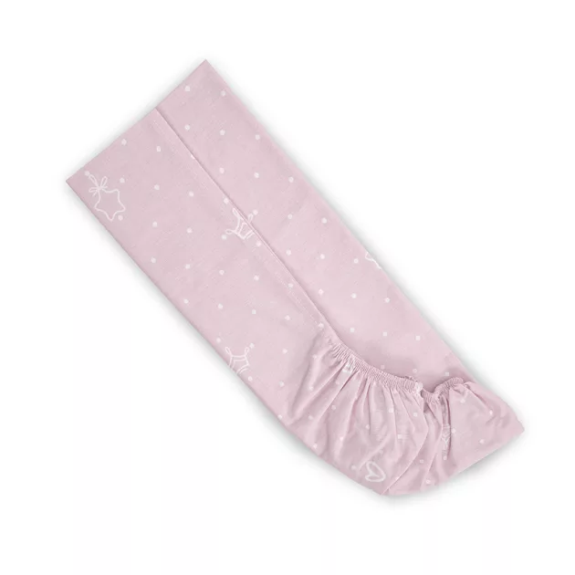 Lorelli gumis lepedő 98x65 cm babaöbölbe - Little Bear Pink