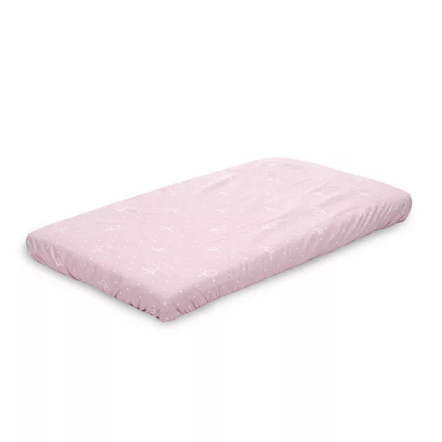 Lorelli gumis lepedő 98x65 cm babaöbölbe - Little Bear Pink