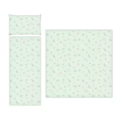   Lorelli 3 részes téli ágynemű garnitúra babakocsiba - Lamb Green