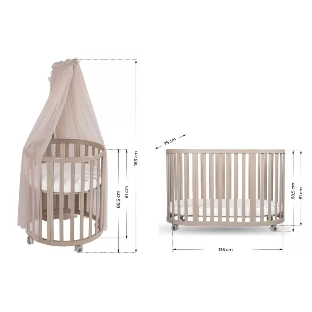 Espiro Oasis Fa kiságy - 08 Cashmere