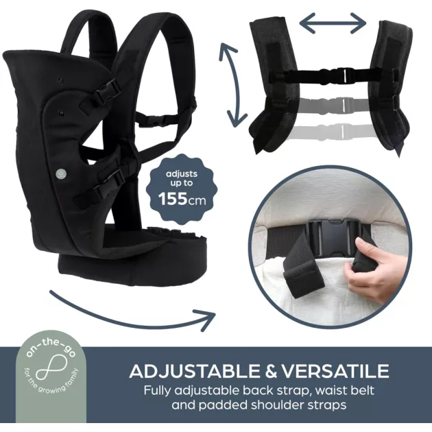 Dreambaby Journey ergonomikus 3az1 ben babahordozó - fekete