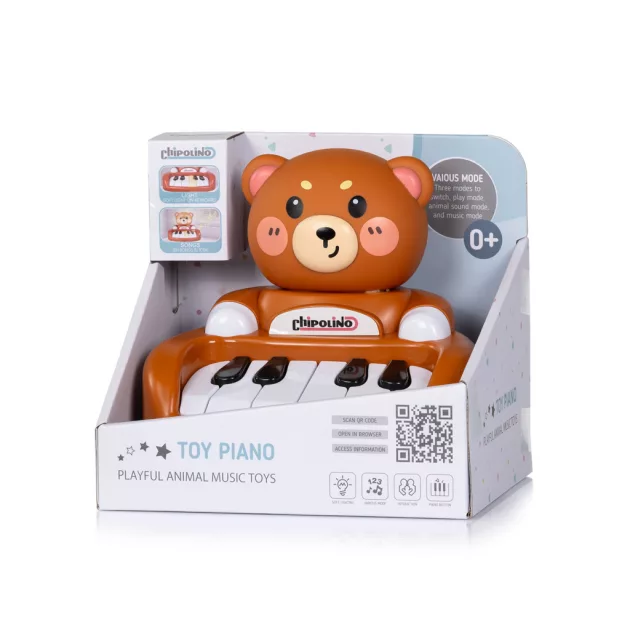 Chipolino Játékzongora - Teddy bear beige