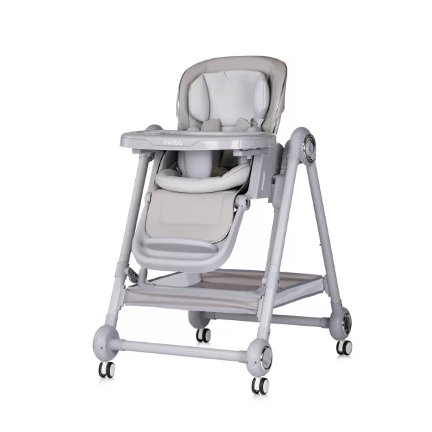 Chipolino Melba 2in1 multifunkciós etetőszék és hinta - platinum