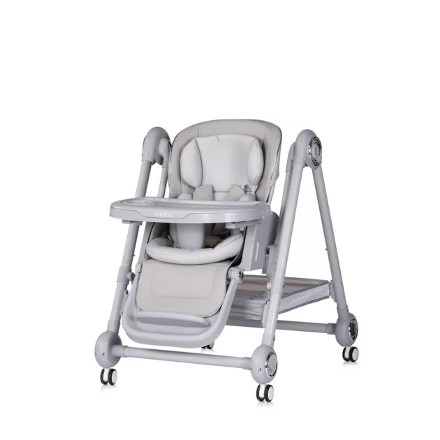 Chipolino Melba 2in1 multifunkciós etetőszék és hinta - platinum