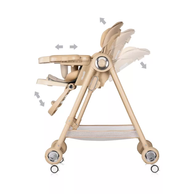 Chipolino Melba 2in1 multifunkciós etetőszék és hinta - latte