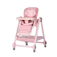   Chipolino Melba 2in1 multifunkciós etetőszék és hinta - powder pink