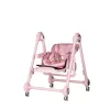 Chipolino Melba 2in1 multifunkciós etetőszék és hinta - powder pink