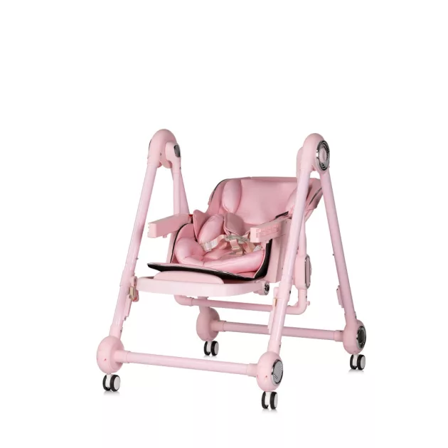 Chipolino Melba 2in1 multifunkciós etetőszék és hinta - powder pink